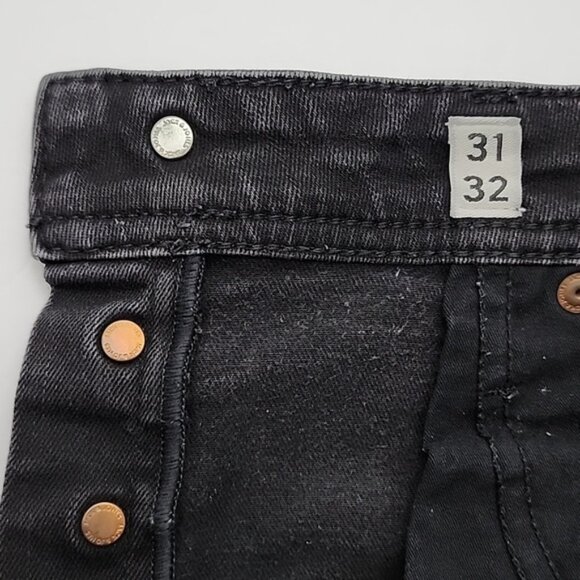 Jack  Jones Jeans Intelligence Slim Fit Tim Black Denim Size 31 x 32 - Picture 6 of 16